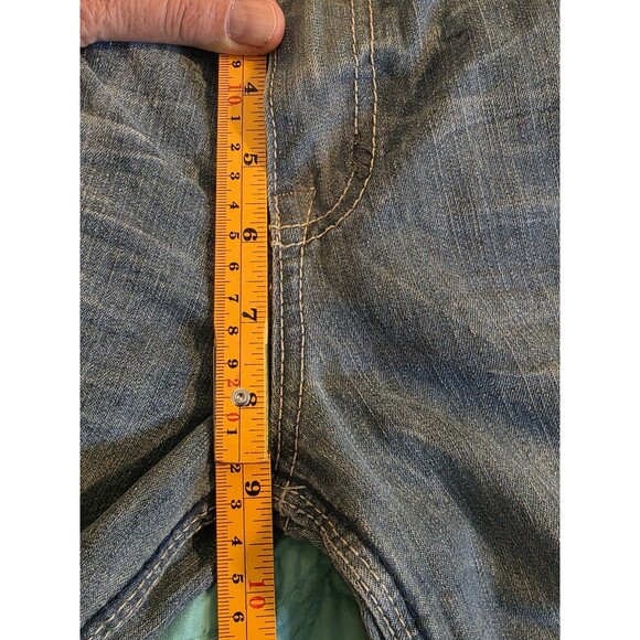 YASO Juniors Size 11/12. Blue Embellished Pockets Stretch Capri‎ Jeans - Picture 8 of 9